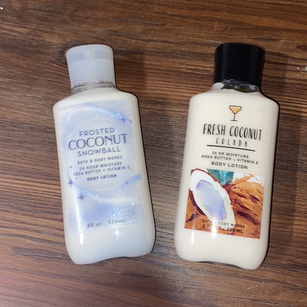 BBW Frosted Coconut Snowball & Fresh Coconut Colada Body Lotion
